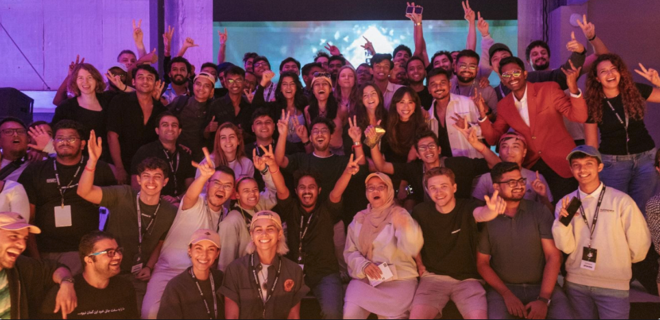 Nur Memeti with the Buildspace community in San Francisco